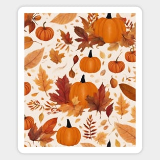 Botanical Autumn Pattern Magnet